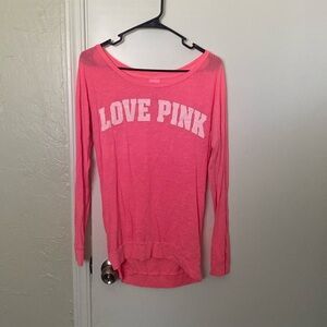 Long Sleeve Love Pink T-shirt